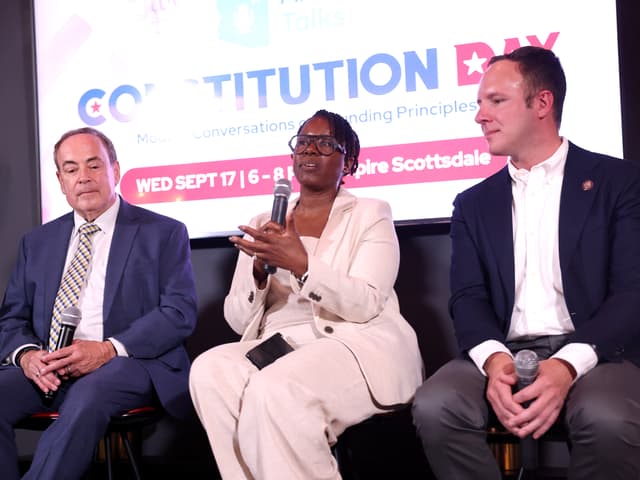 "Clint Bolick, Angela Banks & Matt Gress" by Gage Skidmore / Flickr, CC BY-SA 4.0. Source: https://www.flickr.com/photos/gageskidmore/54799103818/ License: https://creativecommons.org/licenses/by-sa/4.0/ Flickr photo ID: 54799103818. Original file; no modifications.